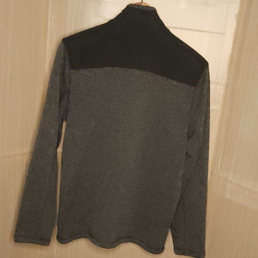 Eddie Bauer Green Grey Fleece Lined Full Zip Jacket Large - Picture 2 of 5